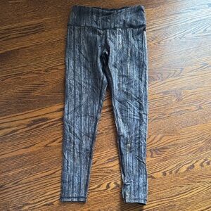 Victoria’s Secret grey/black/metallic gold Knockout tight. Full length. Small.